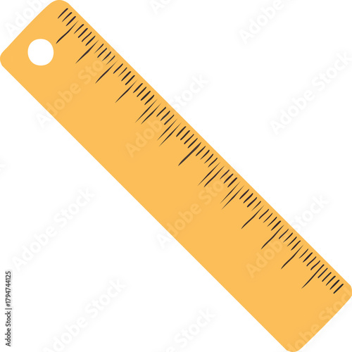 Measure It All A Minimalist Ruler Illustration for Precision and Design