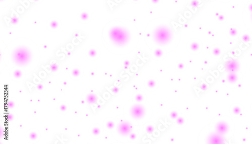 Hintergrund oder Banner mit abstrakten schwebenden Kugeln in rot rosa Farbgebung