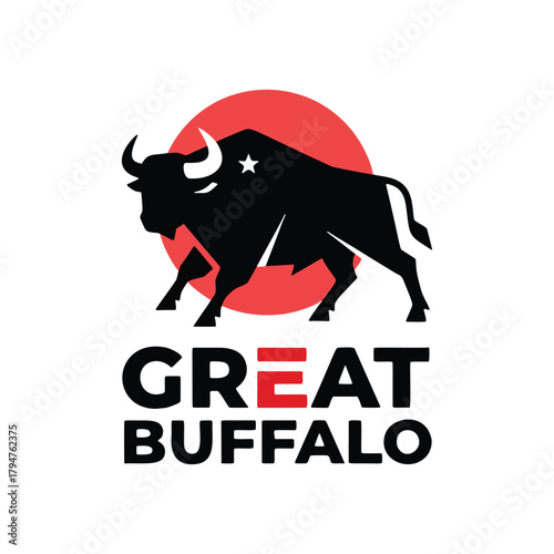 Bold buffalo logo design conveys strength and heritage for your brand today