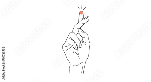 Fingers Crossed Gesture Symbol of Hope and Good Luck Charm
