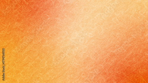 オレンジ色と黄色のグラデーション　和紙テクスチャ背景素材
Orange and yellow gradation Japanese paper texture background material