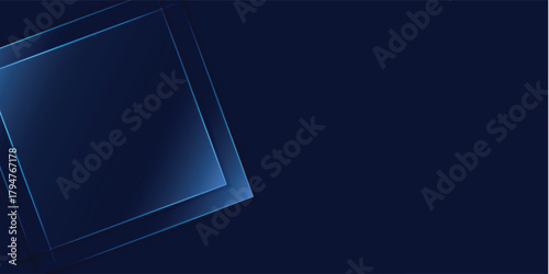 Sophisticated Navy Square Background: Minimalist, Modern Design for Tech, Business, or Creative projects