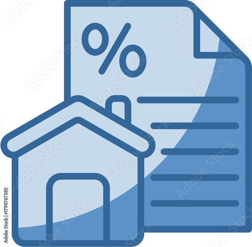 Mortgage Icon Element For Design