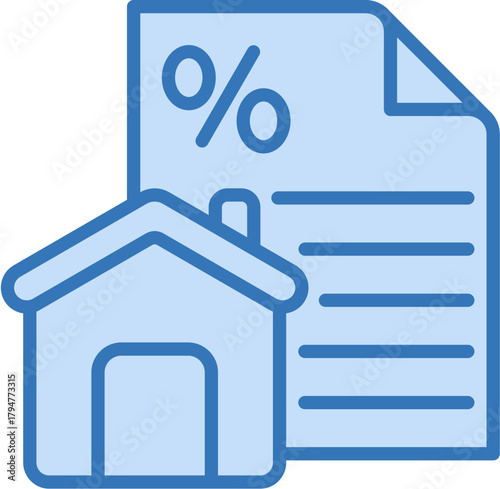 Mortgage Icon Element For Design