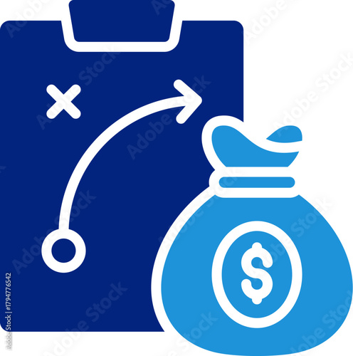 Budget Plan Icon Element For Design