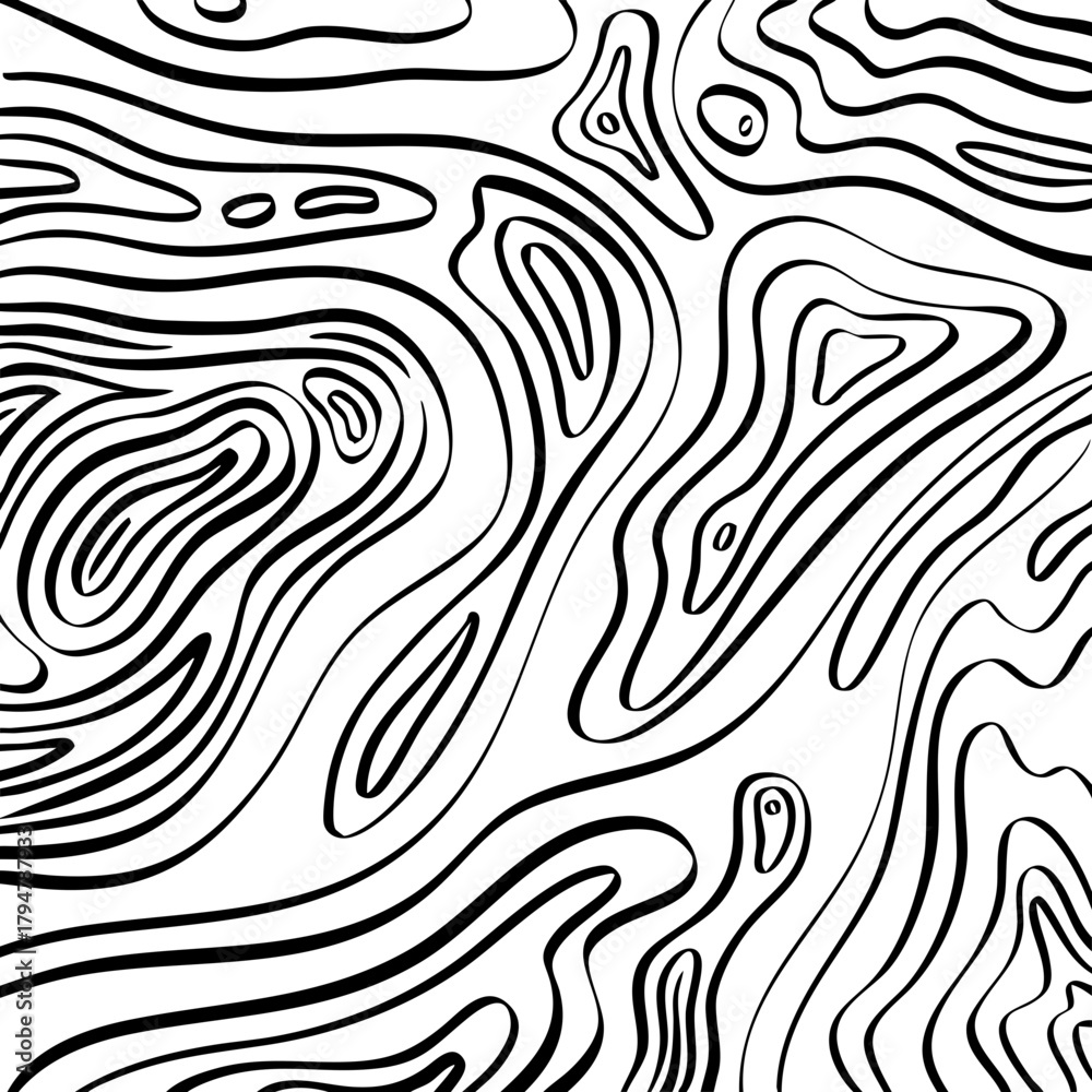 Obraz premium Abstract Wavy Line Pattern