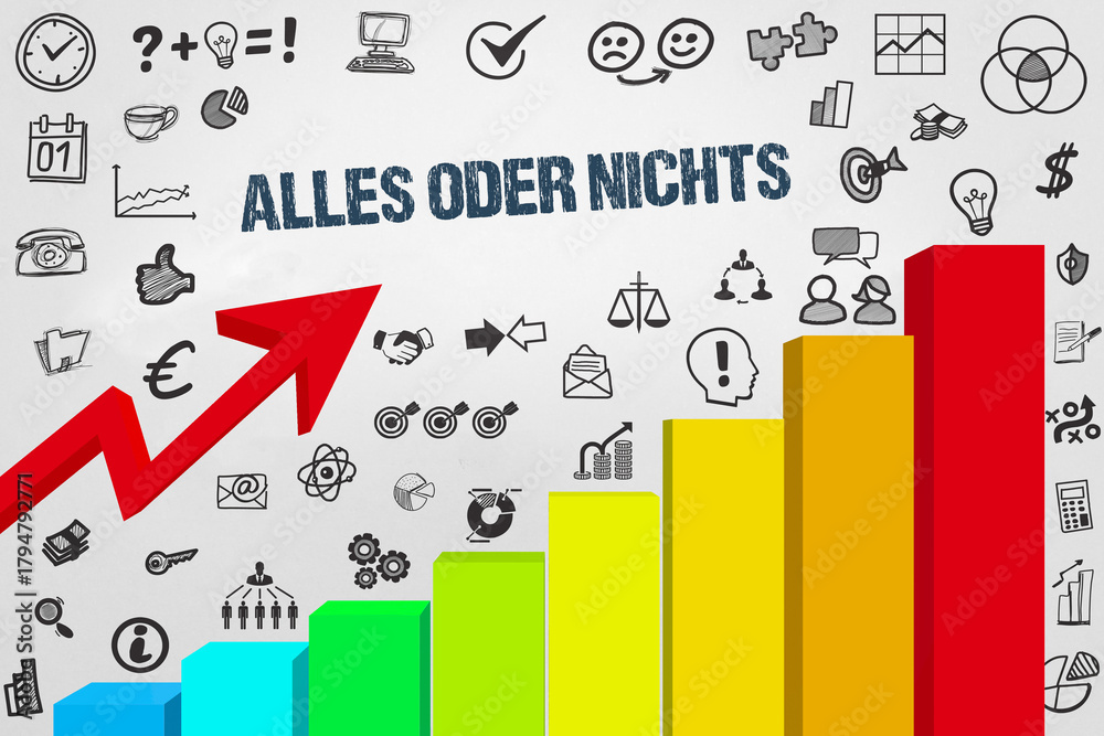 Naklejka premium Alles oder Nichts 