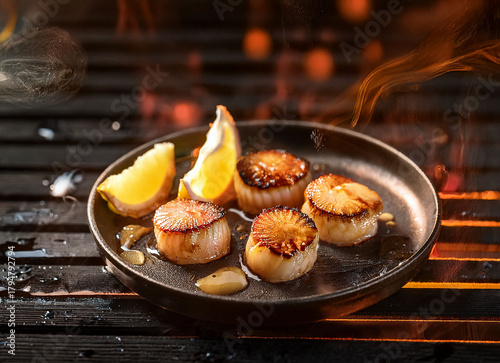 coquilles saint jacques grillées