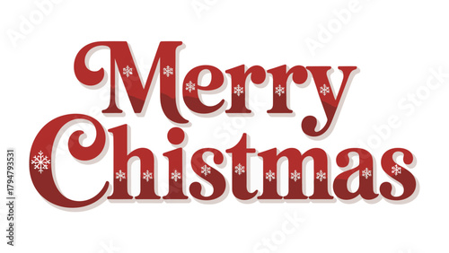 Festive Wishes: Merry Christmas - A warm Christmas message, perfect for spreading holiday cheer. The elegant, decorated lettering evokes feelings of seasonal delight. 