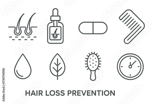 Hair loss prevention: scalp care, serums, supplements, combs, and hairbrushes