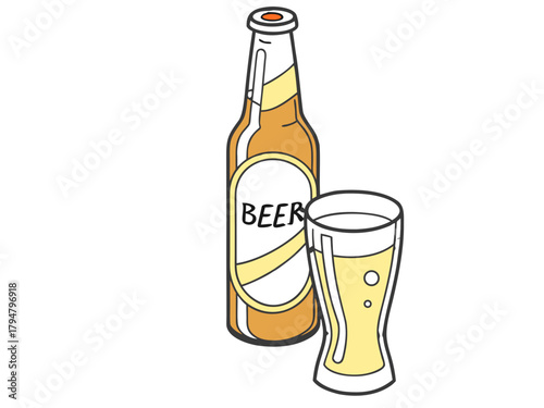 golden beer. glass of light beer, freshness and coolness, closeup view. Alcoholic and non-alcoholic drinks in pub, delicious beer from trendy craft brewery, details shot.