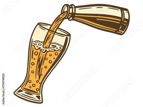 golden beer. glass of light beer, freshness and coolness, closeup view. Alcoholic and non-alcoholic drinks in pub, delicious beer from trendy craft brewery, details shot.