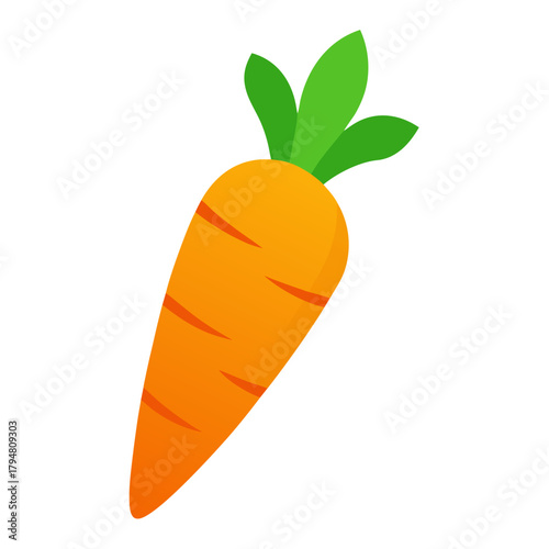 carrot isolated on white