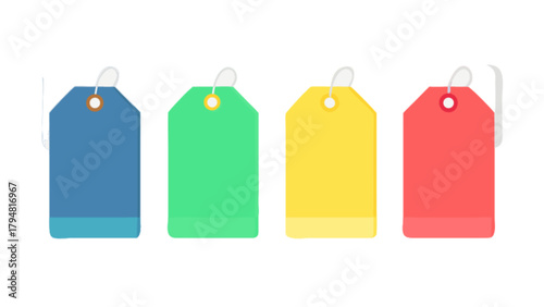 Colorful price tags sale tags shopping tags gift tags product tags blank tags label tags promotion tags discount tags
