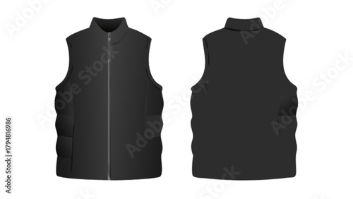 Shop stylish black puffer vest for men and women lightweight body warmer outerwear fashion apparel 100 char