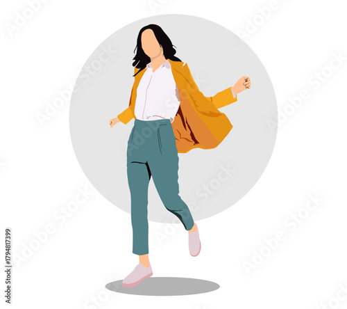 business woman corporate lawyer wear shirt classic formal clothes work in office