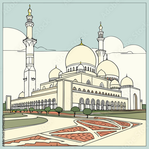 sheikh zayed grand mosque Abu Dhabi UAE