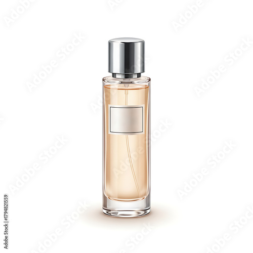 Minimalist perfume bottle container.