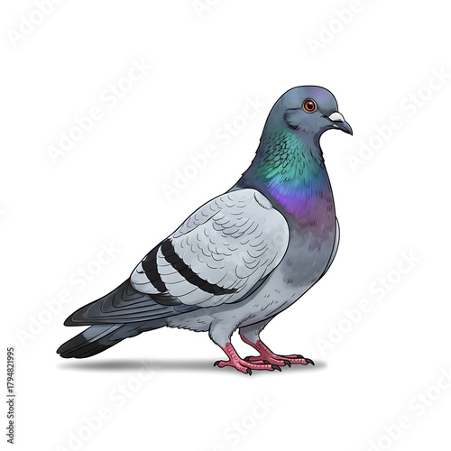 Vector illustration of a beautiful dove.