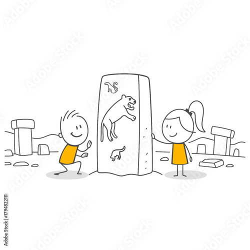 The Excitement Of Touching The Mysterious Remains Of The First Civilization.