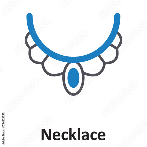 Necklace Vector Icon which can easily modify or edit