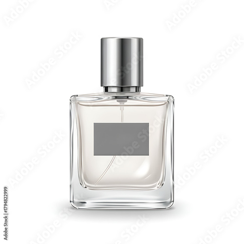 Perfume bottle with white background 