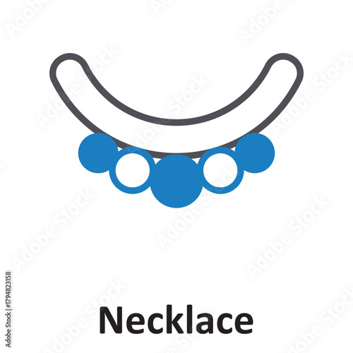 Necklace Vector Icon which can easily modify or edit