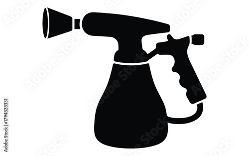 Spray gun vector illustration for painting and cleaning needs