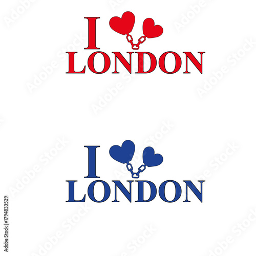 i love london and england vector illustration t shirt design 