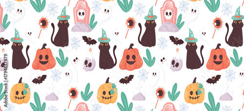 Modern vector illustrator icons represent Halloween-related items. The icons represent Halloween-related items, such as pumpkins, ghosts, witches, bats, skulls, and haunted houses, easily editable.
Ve