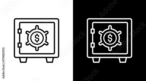 Cash Reserve  White Icon Set Design
