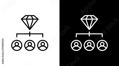 Shareholder Value  White Icon Set Design
