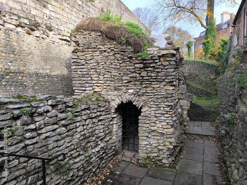 Most interesting ruin in England, Anglican tower, York, England, UK