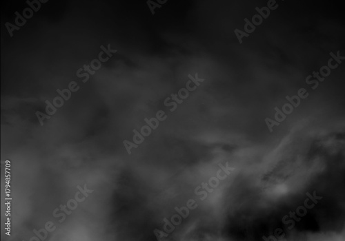 Fotografi Dark abstract atmospheric smoke or cloud overlay texture with gloomy grey tones