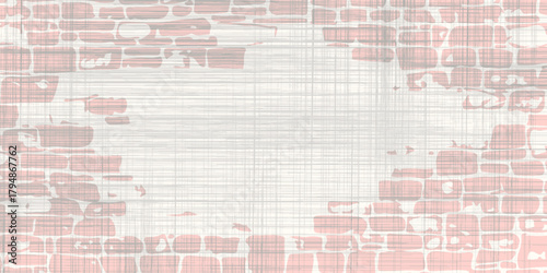 Greige plain seamless linen wash texture. Neutral tone minimal fabric effect background. Natural woven cloth for beach wedding. Coastal cottage style design material. High quality raster jpg swatch.