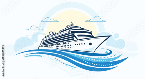 Embark on an unforgettable ocean adventure aboard a majestic cruise ship.