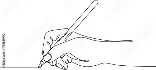 Stylized line art drawing of a dancer in a dynamic pose isolated on transparent background