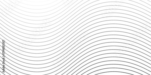 abstract seamless horizontal black thin wave line pattern. eps 10