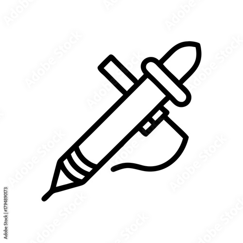 Soldering iron icon for electronics repair work