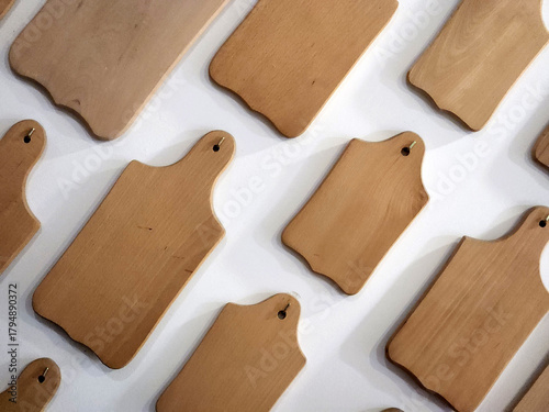 Set of cutting boards for food. Cutting boards