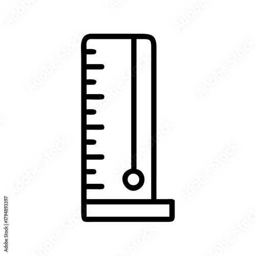 Simple plumb bob line icon for architectural use