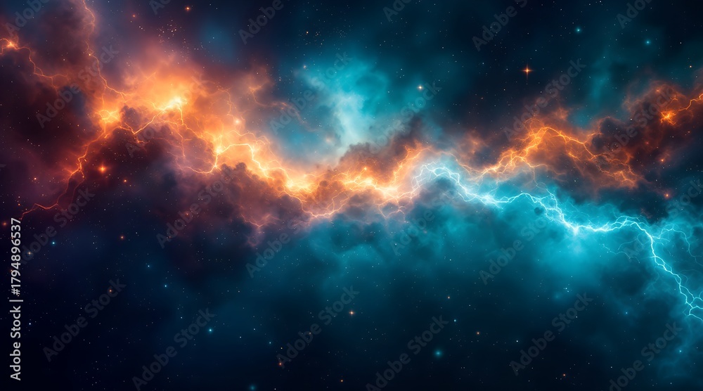 Fototapeta premium Drifting through the infinite sea of stars,