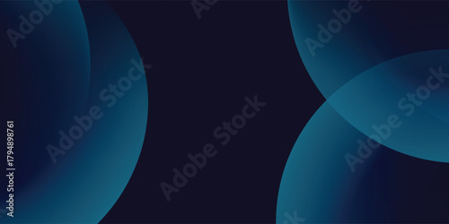 Blue background. Abstract circle gradient backdrop of rich and luxurious colors. Useful for backgrounds, presentations, mailer, templates etc