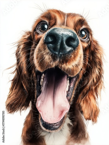 irish setter painting