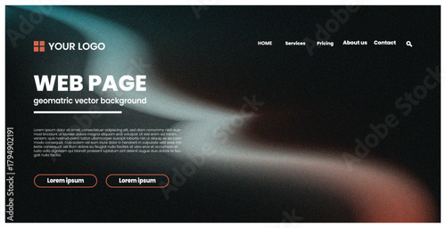 web page,dark mode,ghostlywave futuristic dark theme soft white orange abstract glowing wave illustration concept template