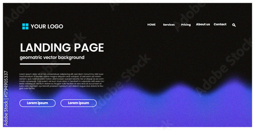 landing page,dark mode,bluewave technology dark theme design modern blue neon abstract wave backdrop vector template