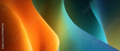 Abstract colorful gradient shapes