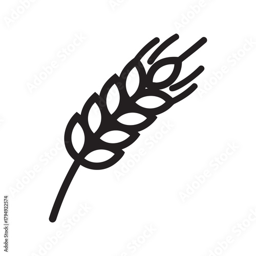 Single wheat ear icon
