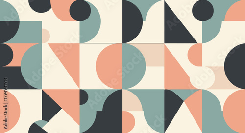 Abstract geometric grid pattern with intersecting lines and subtle color variations.