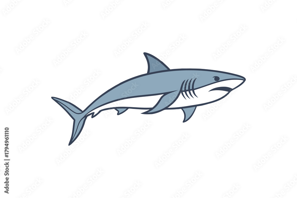 Naklejka premium shark vector, icon
